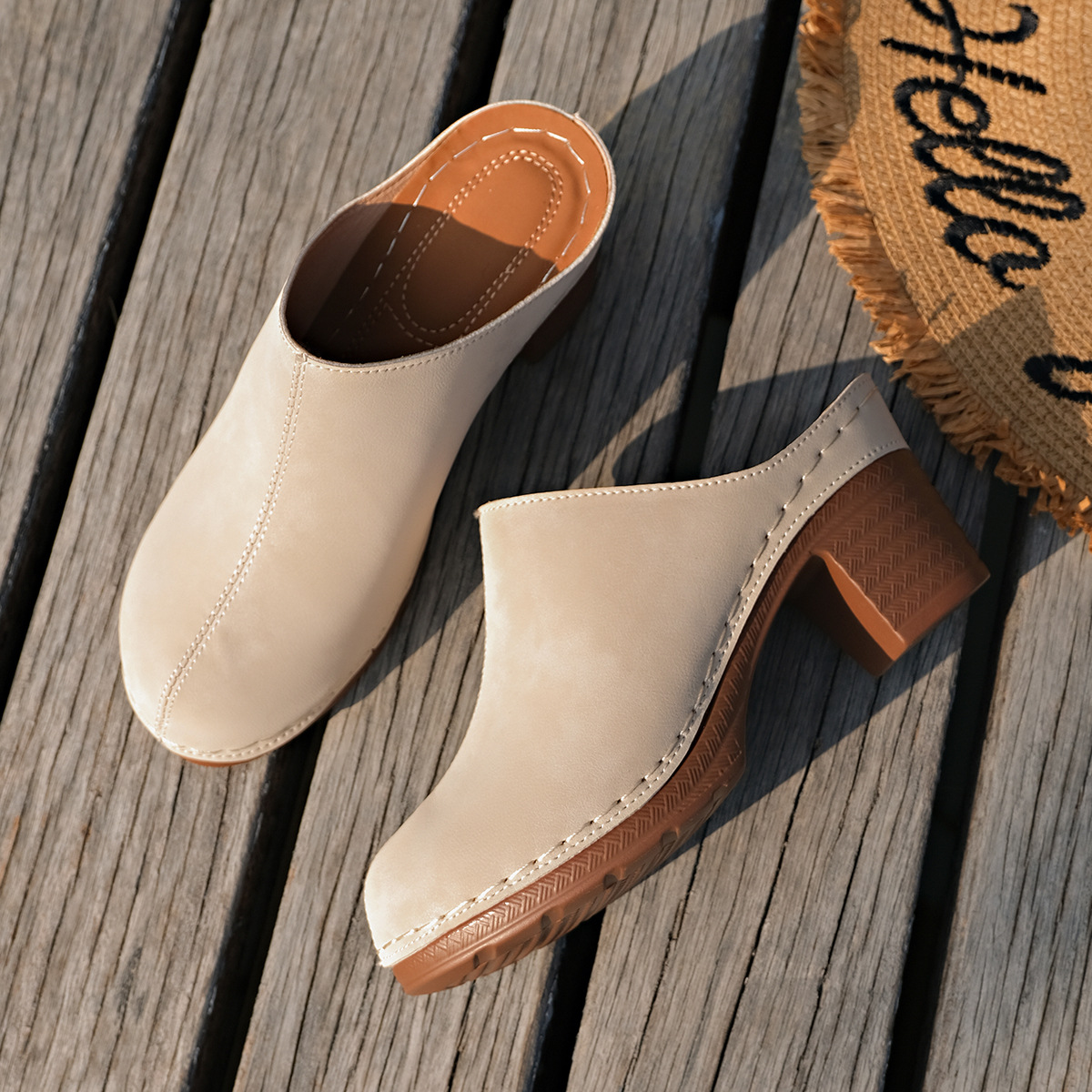 Street Fashion Events - Sandales matelassées pour femmes, mules élégantes