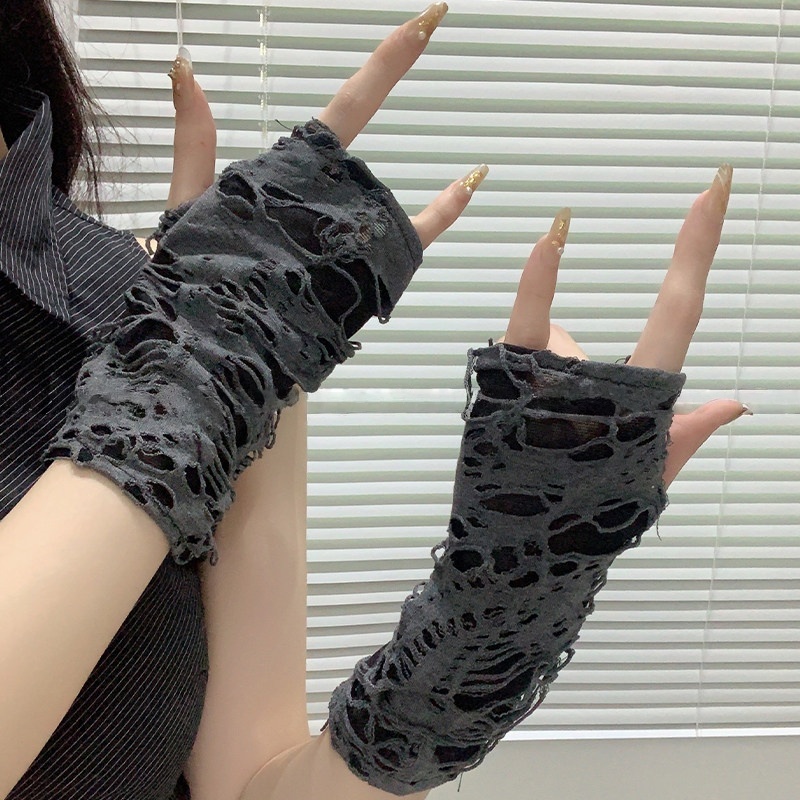 Street Fashion Gloves - Manchettes de protection solaire en maille