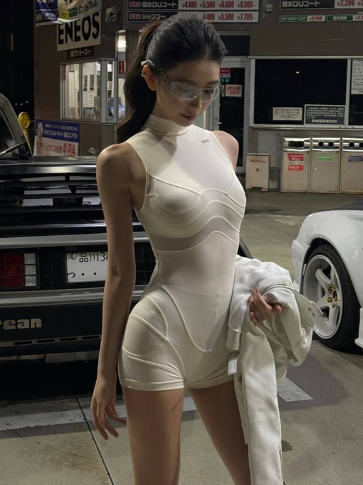 Street Fashion Girls - Combinaison de sport extensible pour femmes,