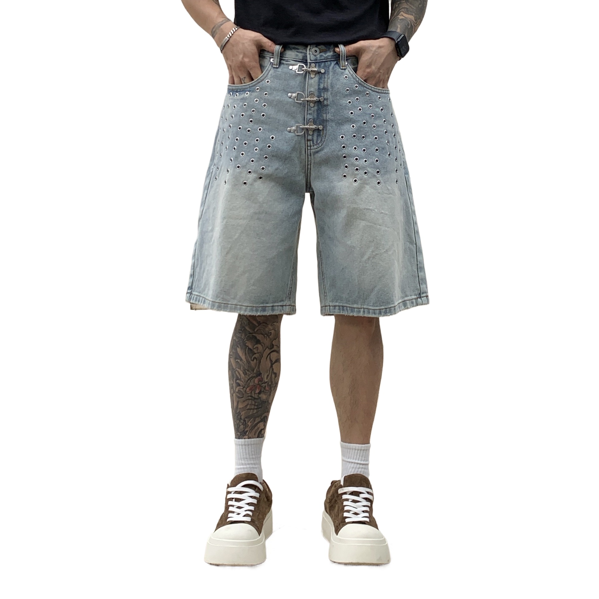 Street Fashion Jeans Men - Shorts en jean pour homme, coupe