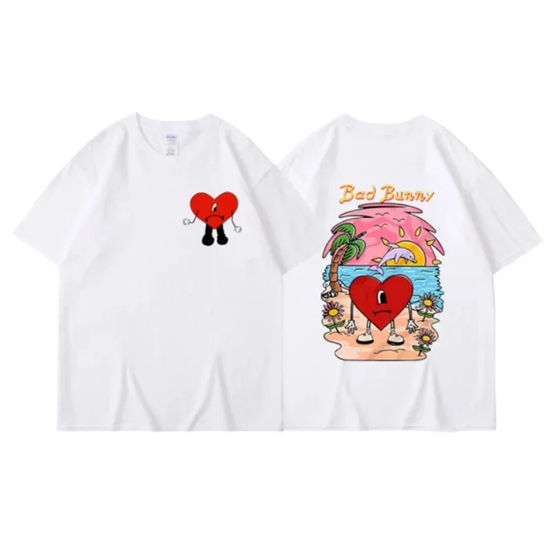 Street Fashion Asian Men - T-shirt Bad Bunny taille asiatique pour