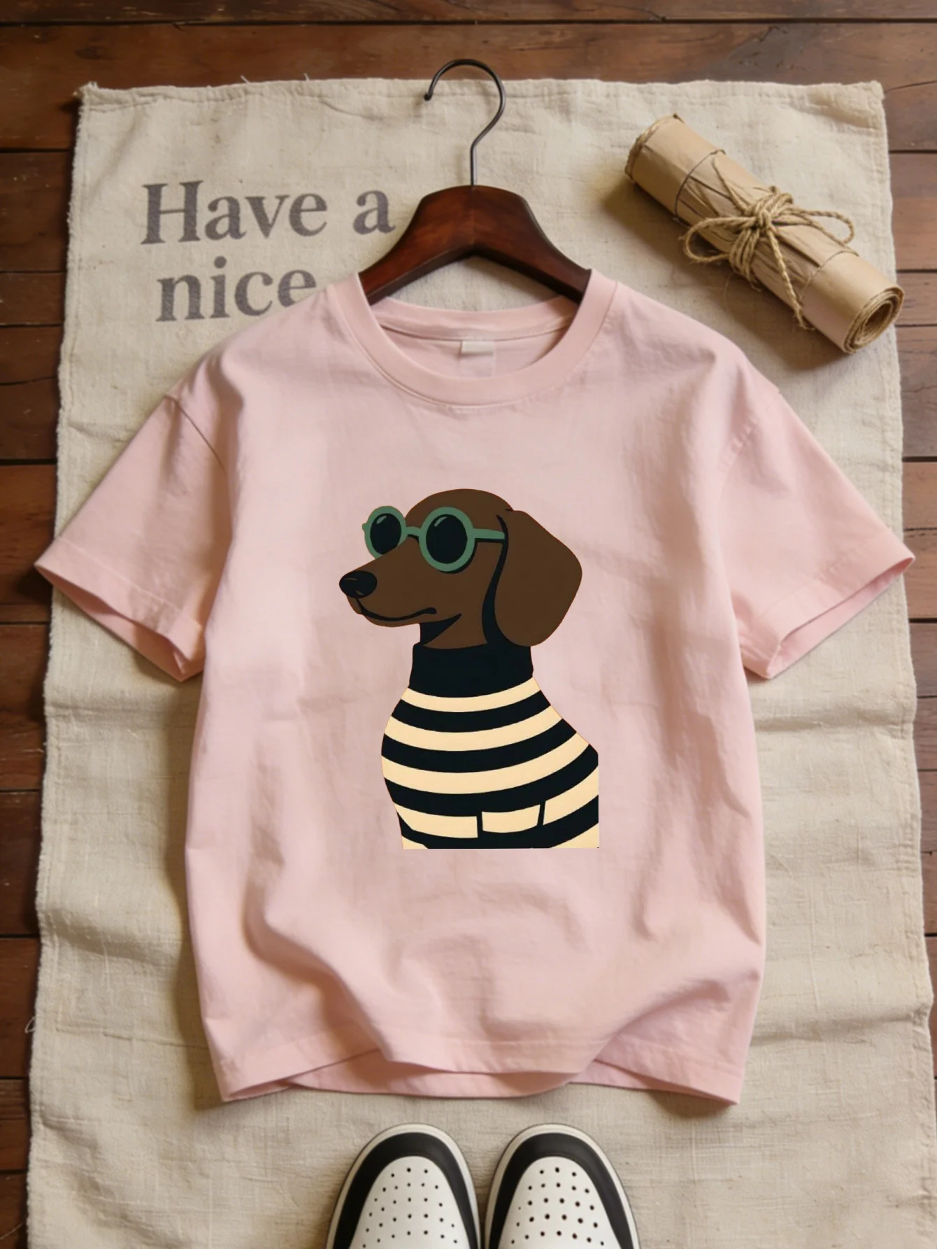 Street Fashion Photo - T-shirt à manches courtes pour femme,
