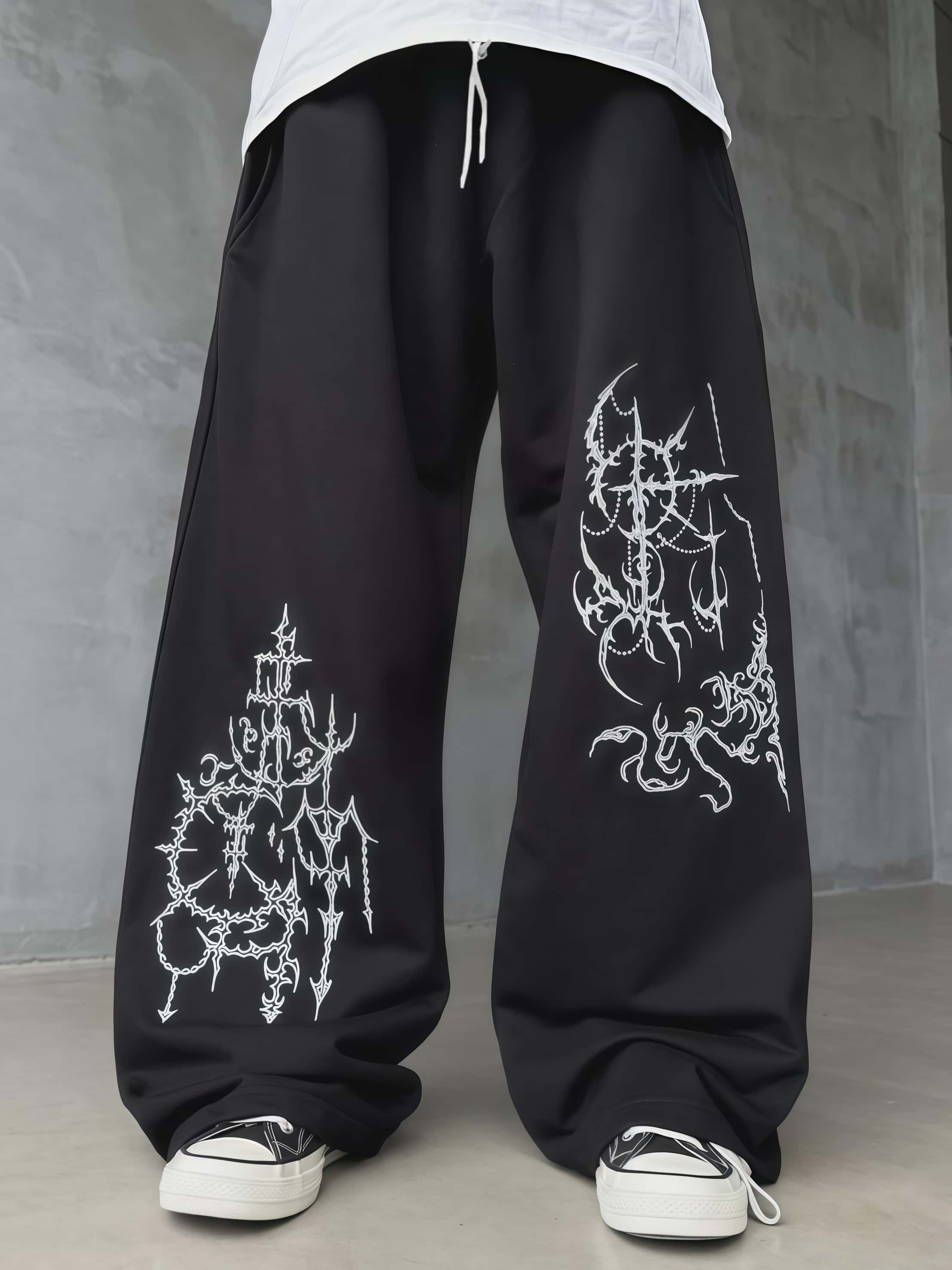 Street Fashion Asian Men - Pantalons larges décontractés pour hommes et