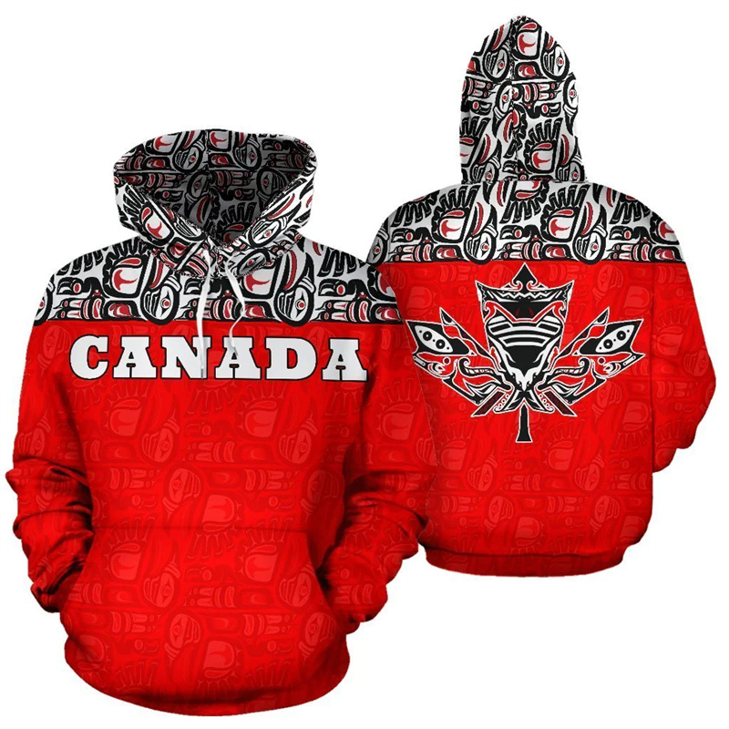 Street Fashion Canada - Sweat à capuche surdimensionné imprimé 3D