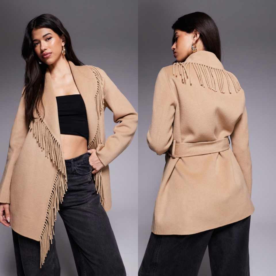 Street Fashion Events - Manteau court de luxe à col