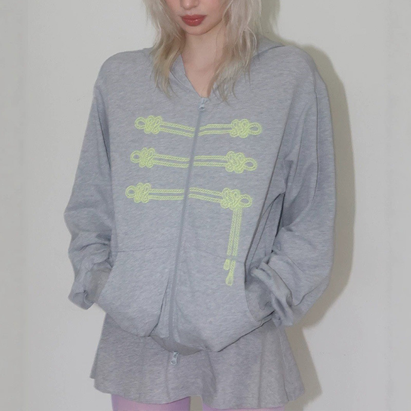 Street Fashion Elements - Sweat à capuche zippé tendance américaine,