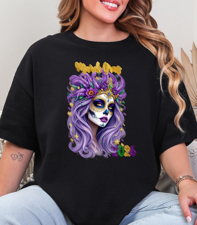 Parade Fashion Street - T-shirt Mardi Gras Lady 2026 Violet