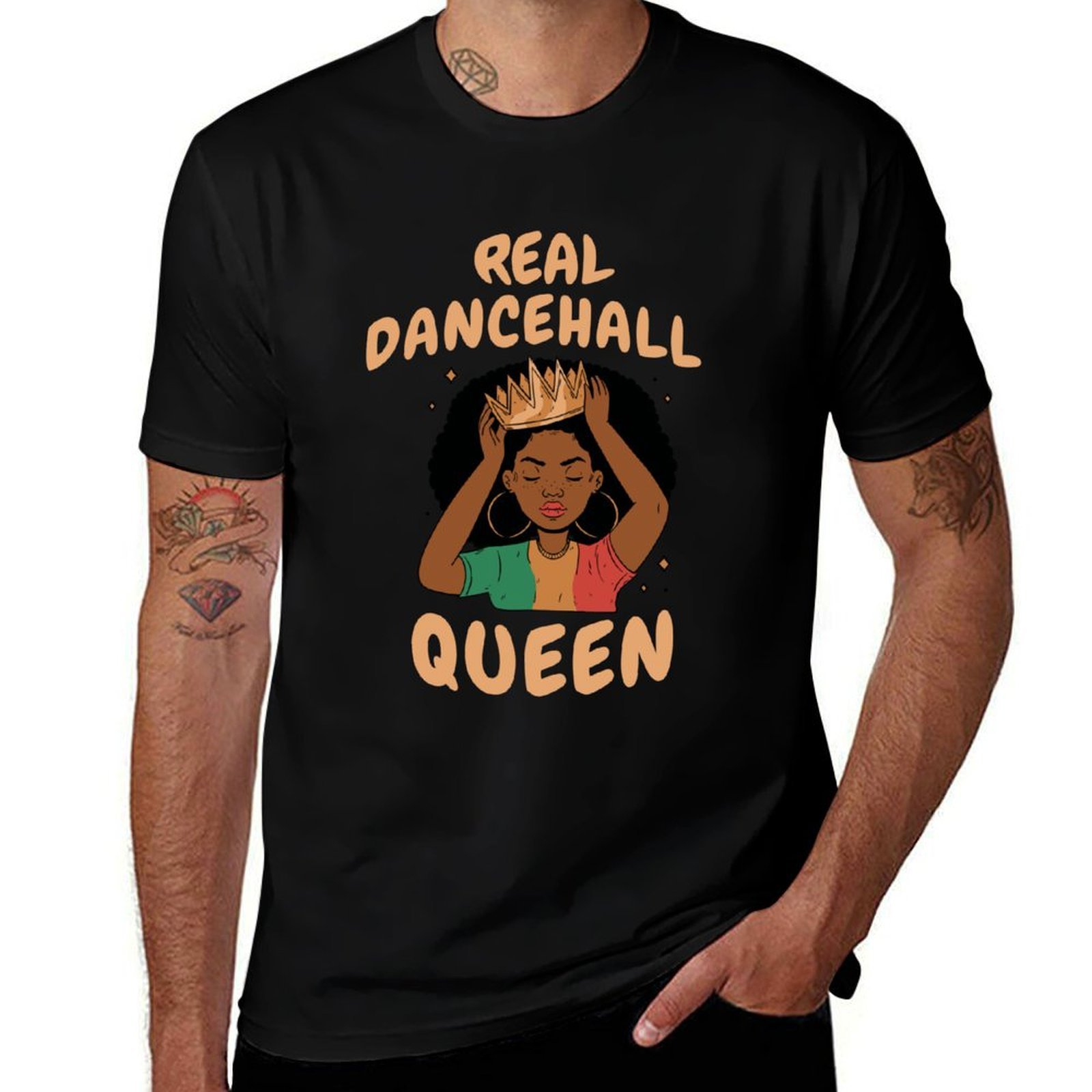 Queen Street Fashion - T-shirt Real Dancehall Queen, mode urbaine,