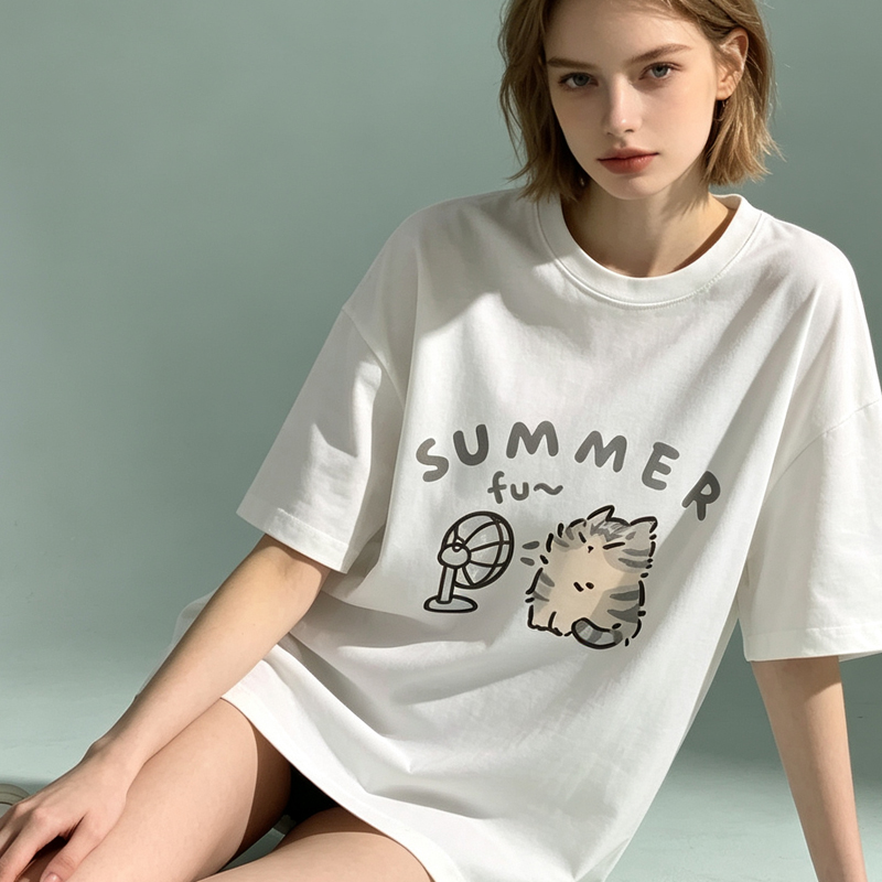 T-shirt coréen pour femmes, im - Street Fashion Couple avis et prix