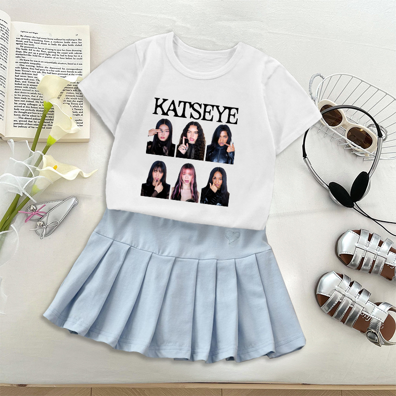 Mode K POP K-KATSEYE T-shirt j - Street Fashion Girls avis et prix