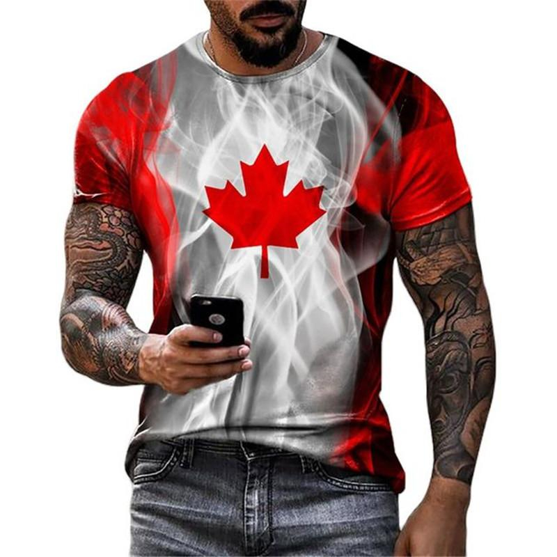 T-shirt manches courtes motif  - Street Fashion Canada avis et prix