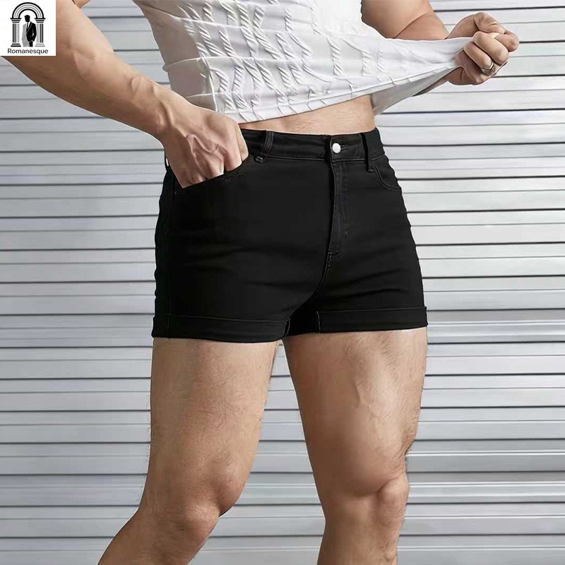 Shorts en jean blanc slim sexy - Street Fashion Jeans Men avis et prix
