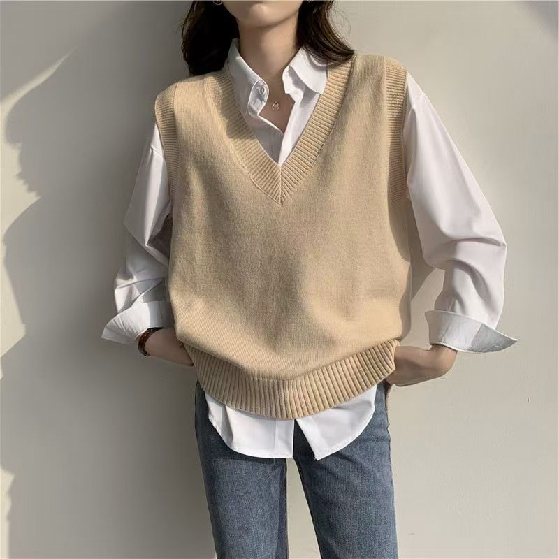 Gilet pull sans manches tricot - Street Fashion Vest avis et prix