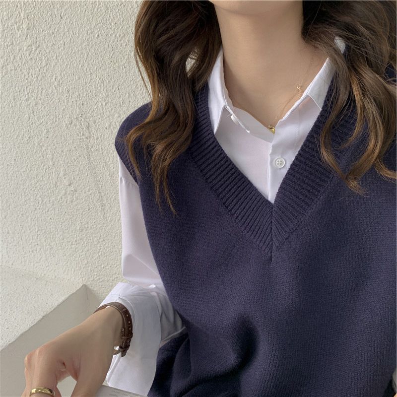 Gilet pull sans manches tricot - Street Fashion Vest avis et prix