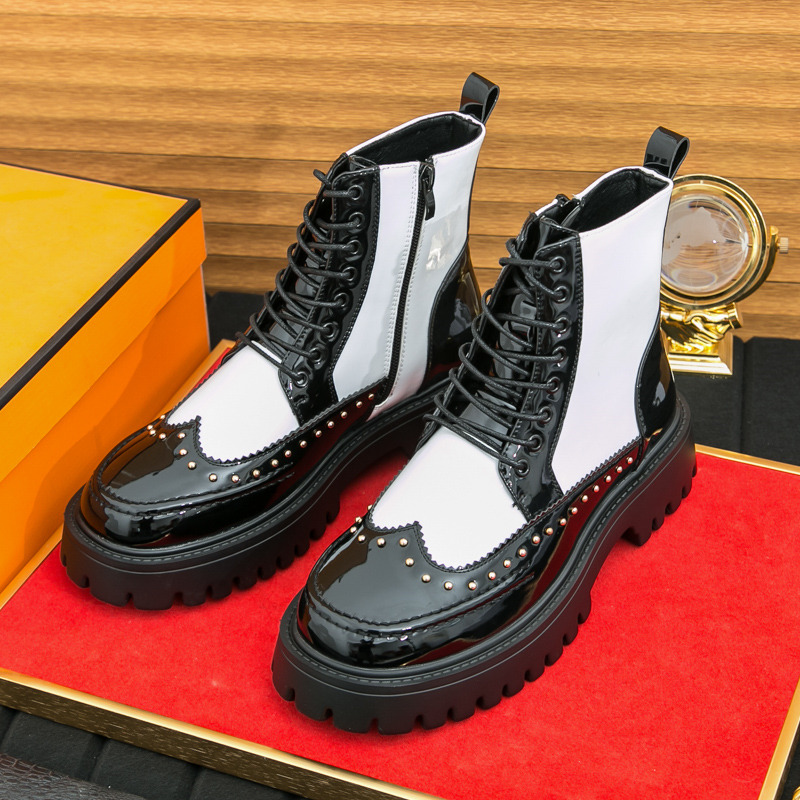 Bottes montantes à rivets pour - Parade Fashion Street avis et prix