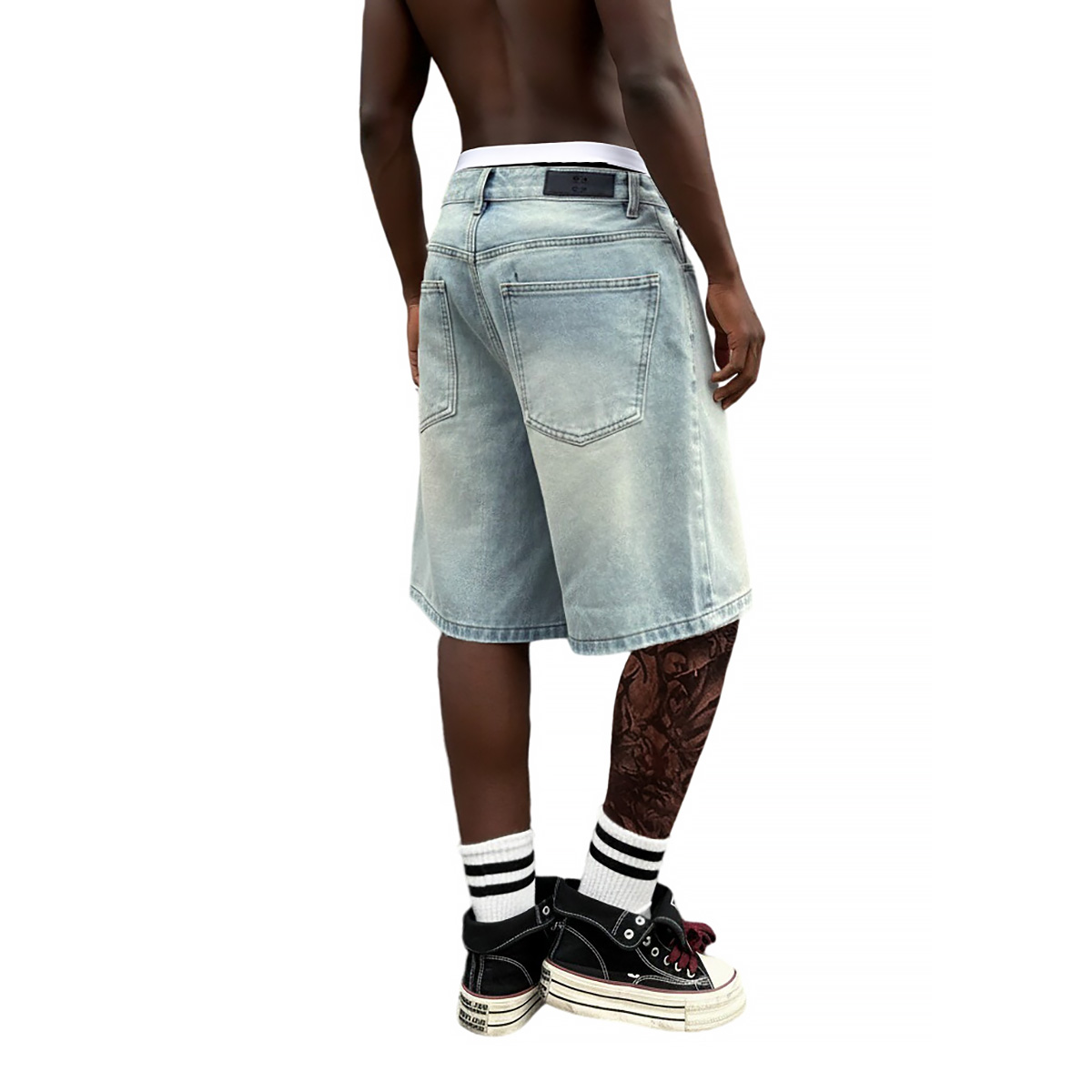 Short en jean ample pour homme - Street Fashion Jeans Men avis et prix