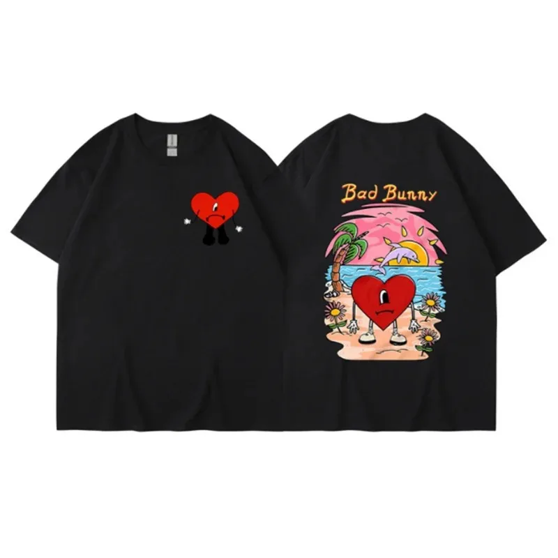 T-shirt Bad Bunny taille asiat - Street Fashion Asian Men avis et prix