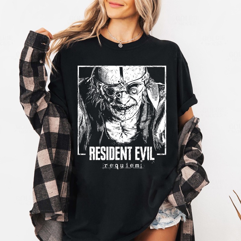 T-shirt rétro Resident Evil 9  - Street Fashion Couple avis et prix