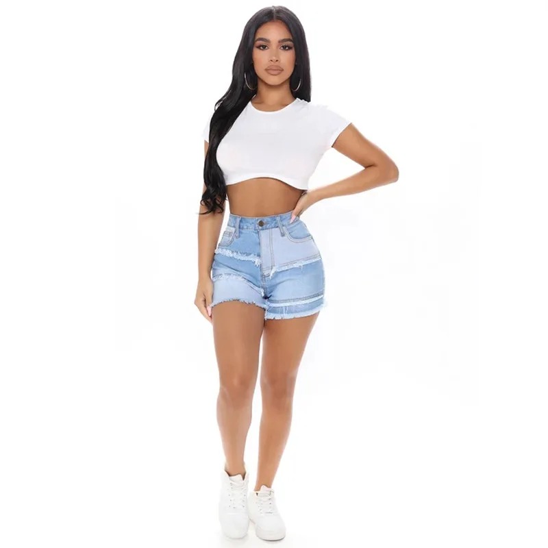 Shorts en jean délavé, style s - Street Fashion Jeans Women avis et prix