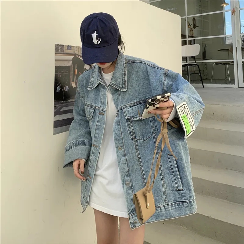 Veste en jean oversize tendanc - Street Fashion Jeans Women avis et prix
