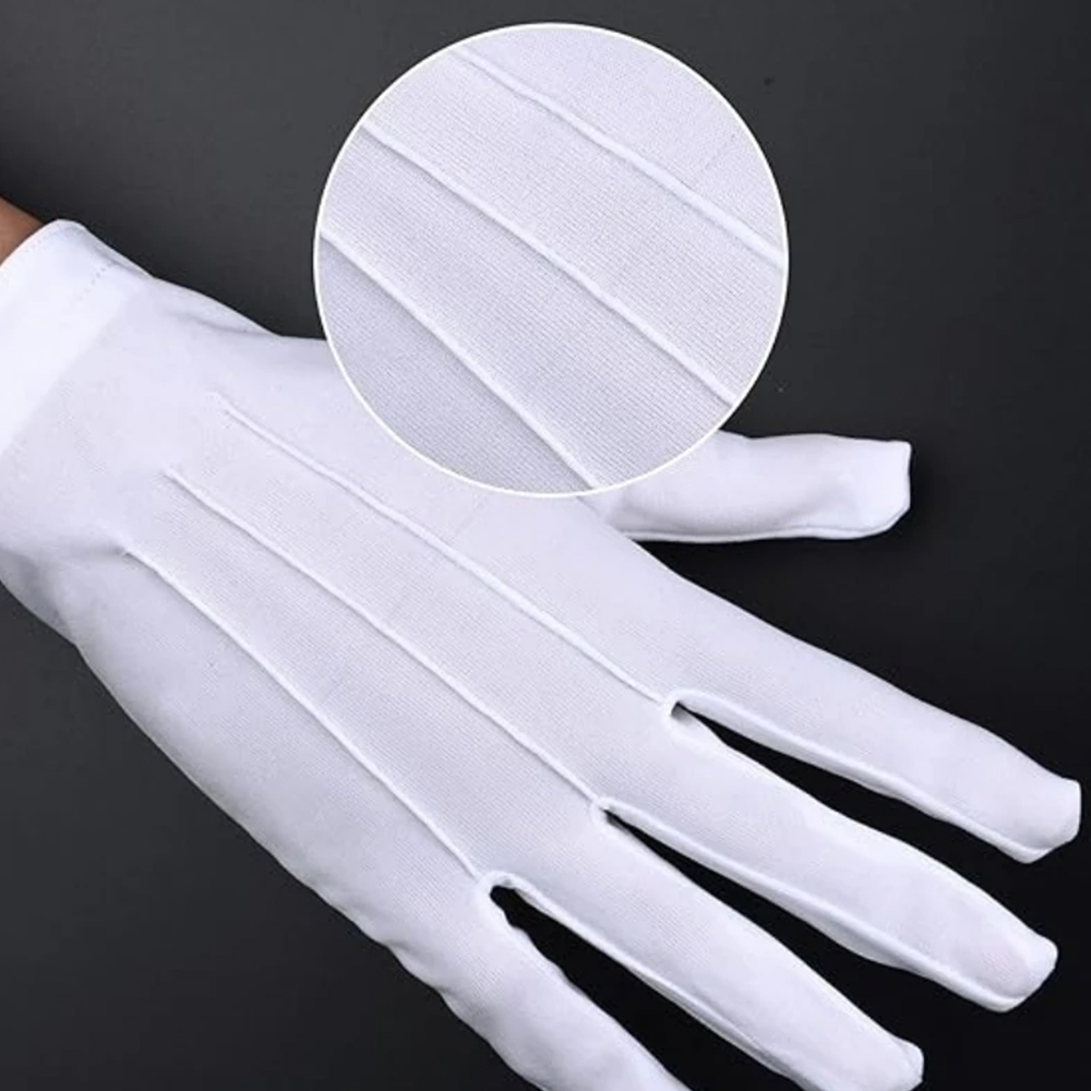 1/2 paires de gants en coton b - Street Fashion Gloves avis et prix