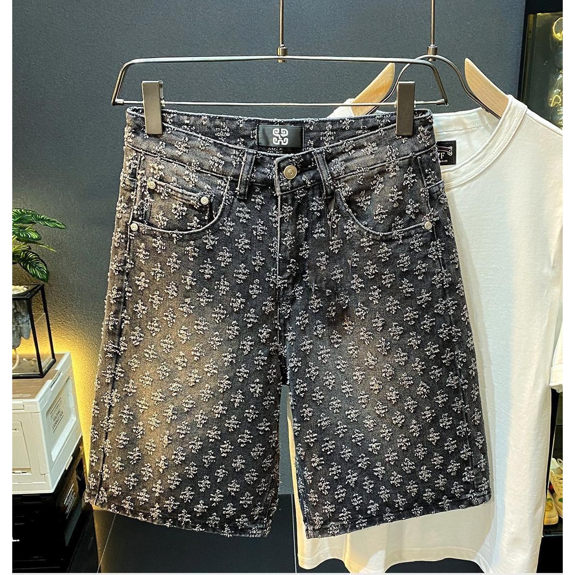 Shorts en jean décontractés po - Street Fashion Jeans Men avis et prix