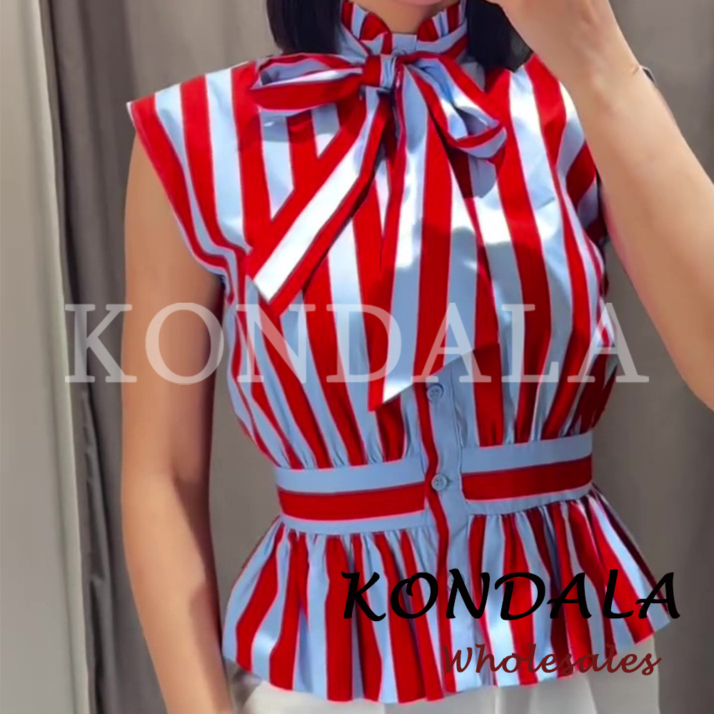 KONDALA Chic Blouse Rayée Y2K  - Street Fashion Vest avis et prix