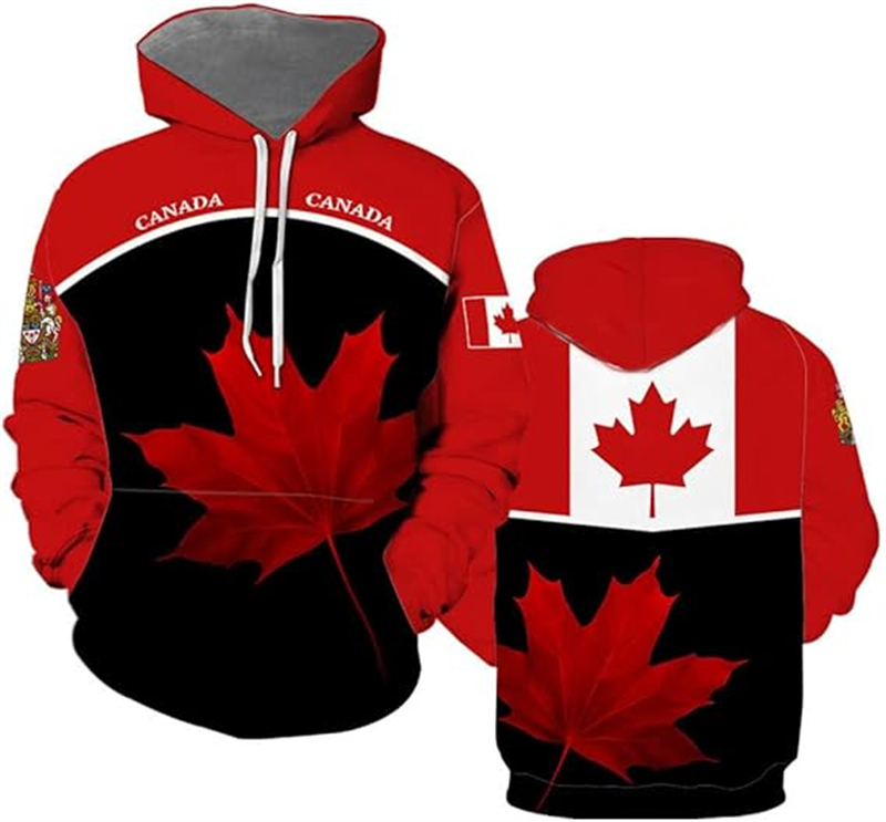 Canada Sweat à capuche feuille - Street Fashion Canada avis et prix
