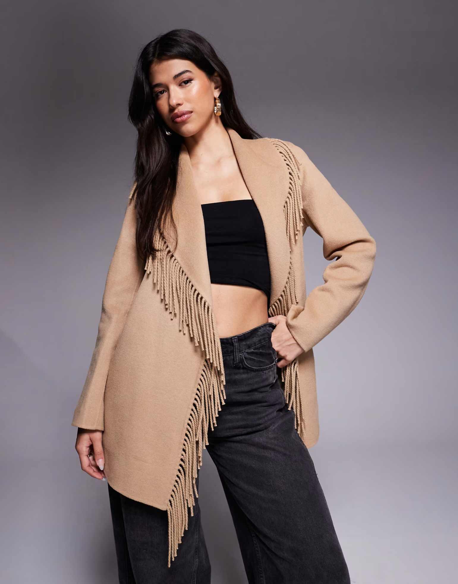 Manteau court de luxe à col ch - Street Fashion Events avis et prix