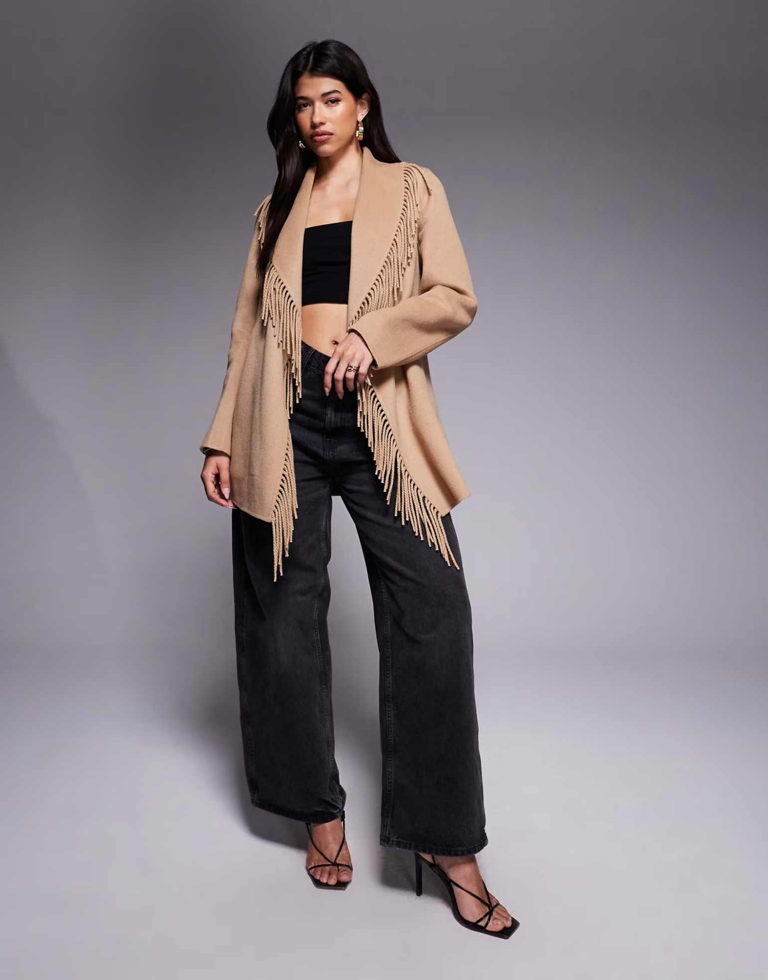 Manteau court de luxe à col ch - Street Fashion Events avis et prix