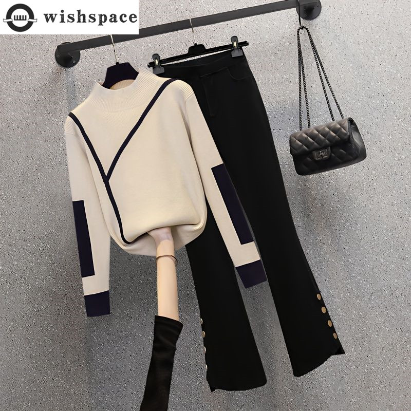 Ensemble deux pièces pull et p - Street Fashion Korean avis et prix