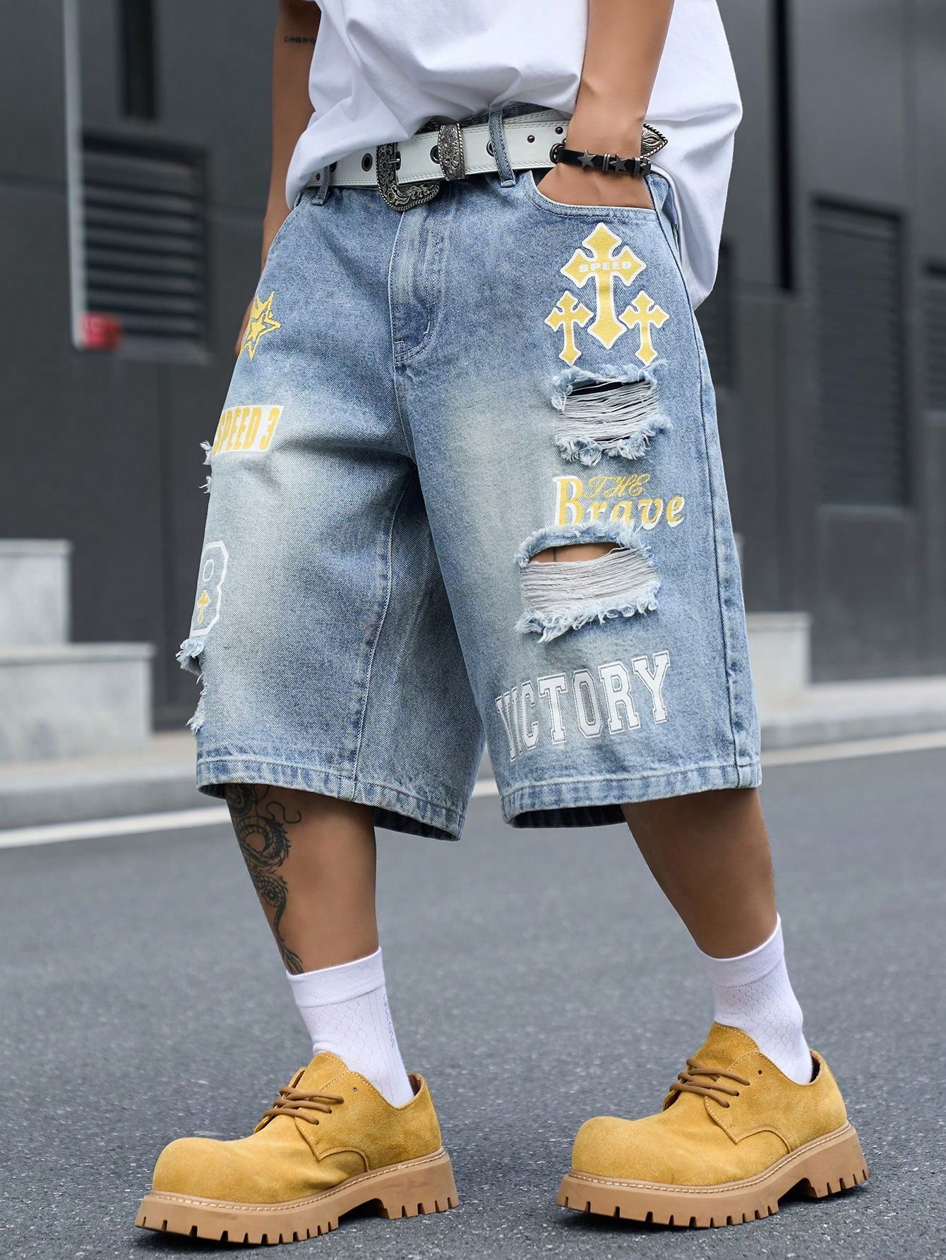Shorts en jean ample pour homm - Street Fashion Jeans Men avis et prix