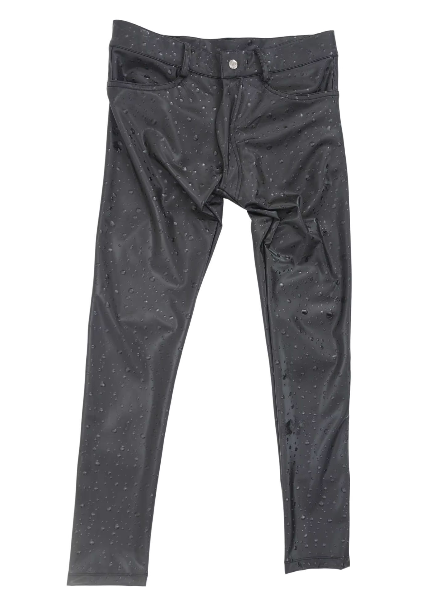 Pantalon en jean en similicuir - Street Fashion Jeans Men avis et prix